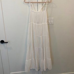 Abercrombie and Fitch Open Back Peasant Midi Dress